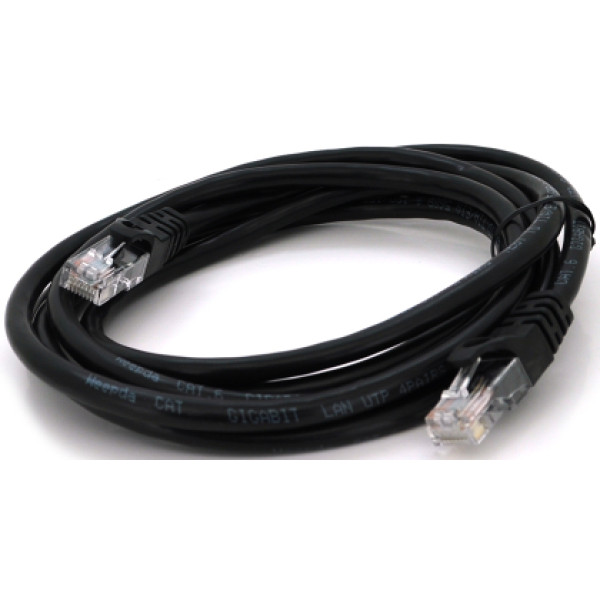 Фото - Кабель патч-корд Ritar UTP RJ45 Cat.6 1m Black (PCR-CU6/1Bk/24640)
