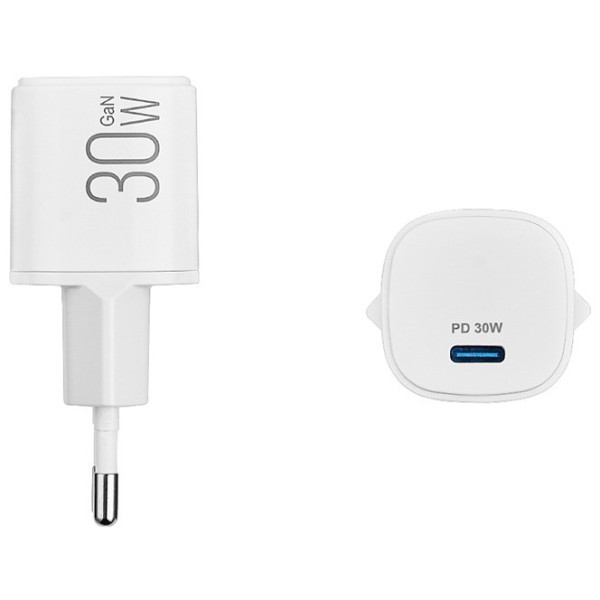 Фото - Сетевое зарядное устройство Brevia ePowerGaN PD30W USB-C (44030GCW)