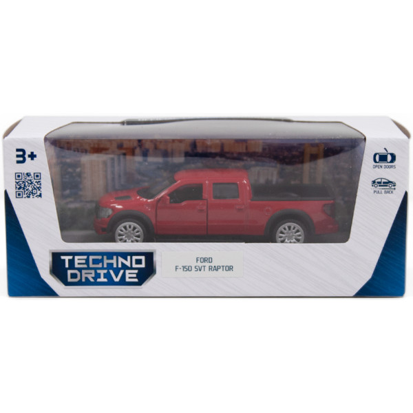 Фото - Автотранспорт TechnoDrive FORD F-150 SVT Raptor (красный) (250261)