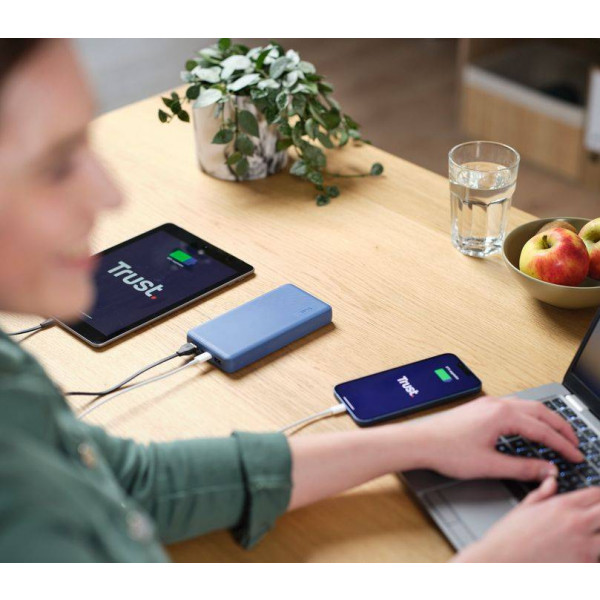 Фото - Батарея мобильная Trust Primo Eco 20000 mAh Blue (25026)