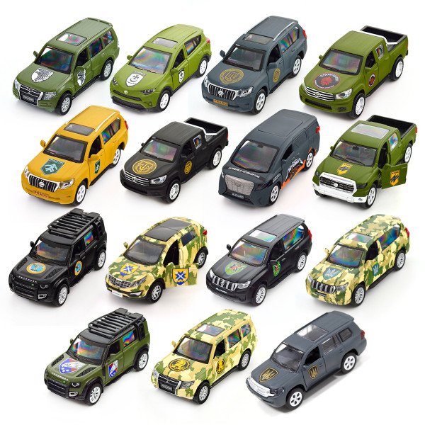 Фото - Наземная военная техника TechnoDrive Шевроны Героев TOYOTA LAND CRUISER PRADO 110 ОМБр (250359M)