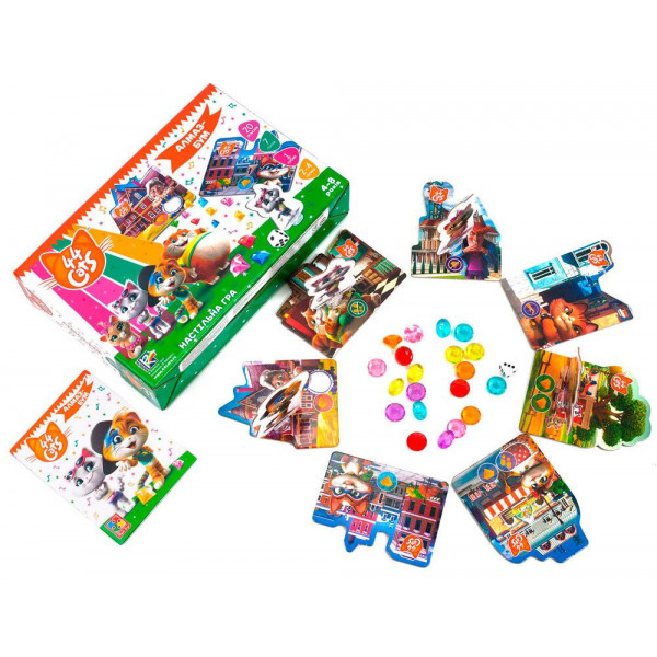 Фото - Настольная игра (5-7 лет) Vladi Toys 44 Кота. Алмаз-Бум, укр. (VT8055-15)