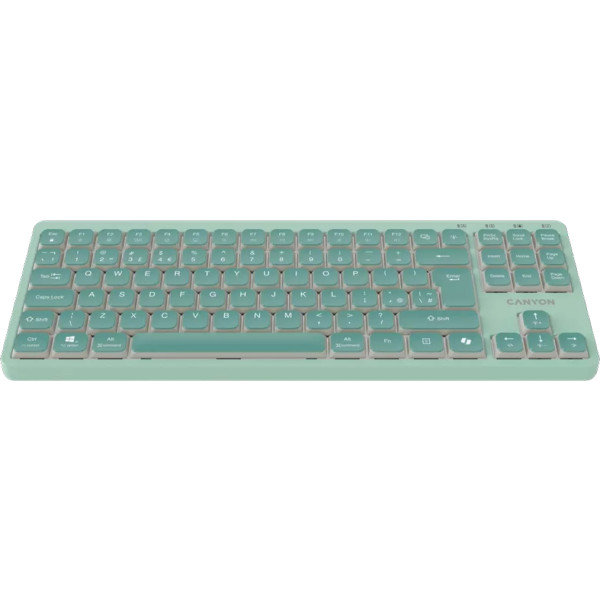 Фото - Клавиатура проводная Canyon OnType 10 TKL Mechanical Silent Low-profile Green (CNS-HKB10GR)