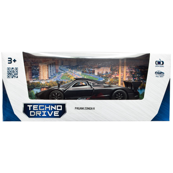 Фото - Коллекционный легковой транспорт TechnoDrive PAGANI ZONDA R черный (250434U)