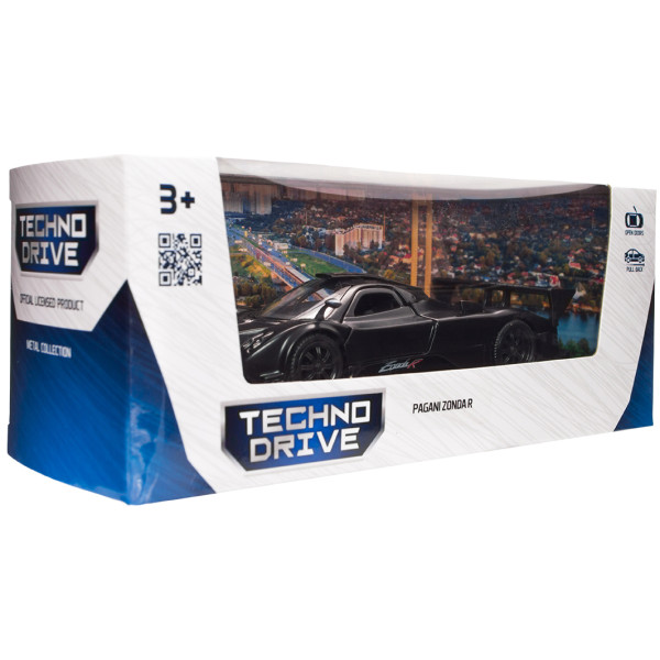 Фото - Коллекционный легковой транспорт TechnoDrive PAGANI ZONDA R черный (250434U)