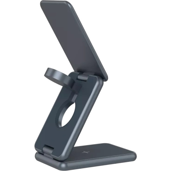 Фото - Беспроводное зарядное устройство Canyon OnCharge 309 15W 3in1 Metal (CNS-WCS309M)