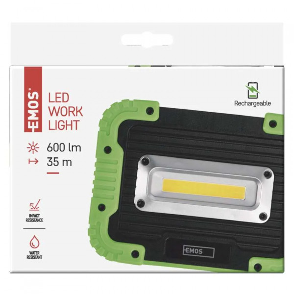 Фото - Фонарь EMOS LED P4534 5W 600Lm Li-Ion, прожектор.пласт.