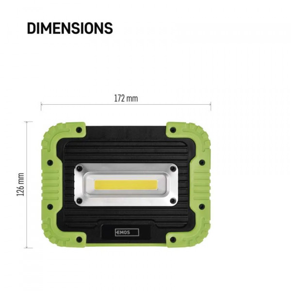 Фото - Фонарь EMOS LED P4534 5W 600Lm Li-Ion, прожектор.пласт.
