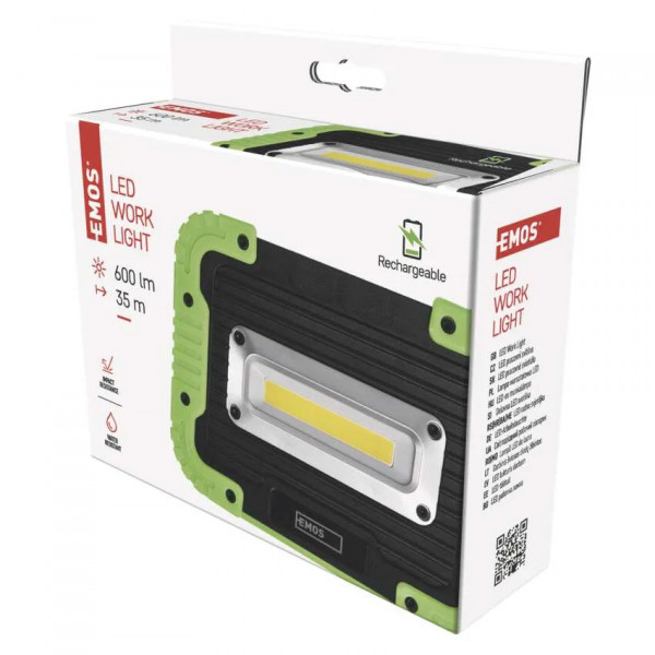 Фото - Фонарь EMOS LED P4534 5W 600Lm Li-Ion, прожектор.пласт.