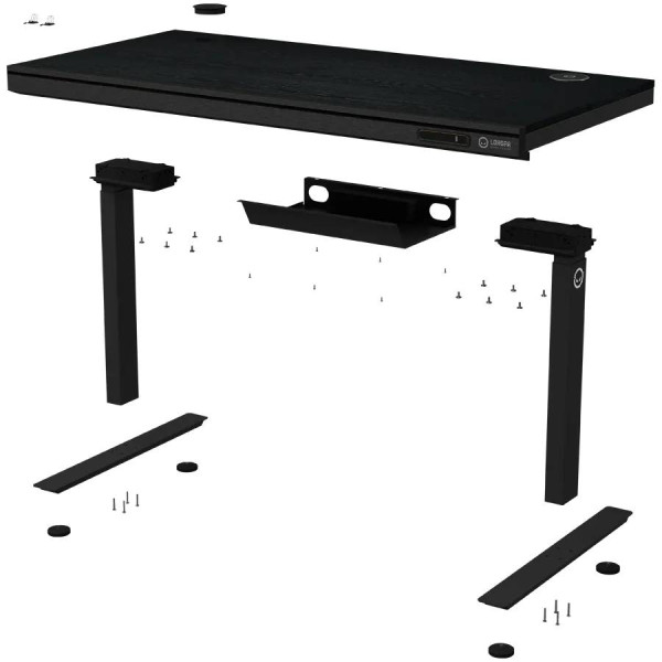 Фото - Стол компьютерный Lorgar PRO 80W Wood Black (LRG-DP80W)