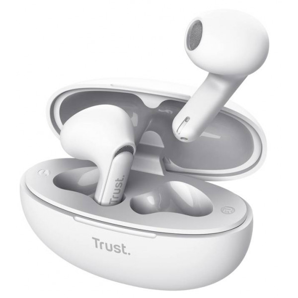 Фото - Наушники вкладыши беспроводные TWS Trust Yavi Earphones White (25173)