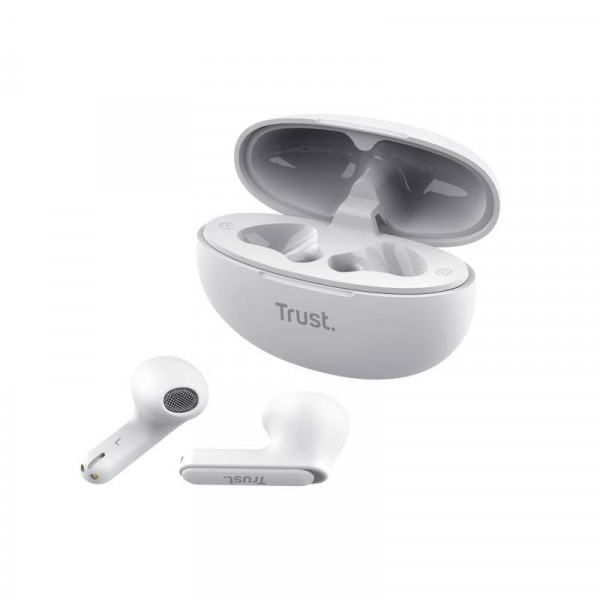 Фото - Наушники вкладыши беспроводные TWS Trust Yavi Earphones White (25173)