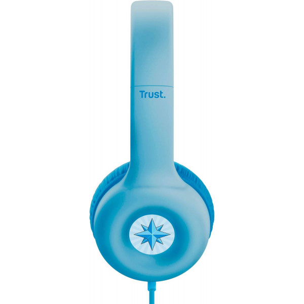 Фото - Наушники накладные проводные Trust Nouna Headphones mini-jack, Mic Blue (25278)