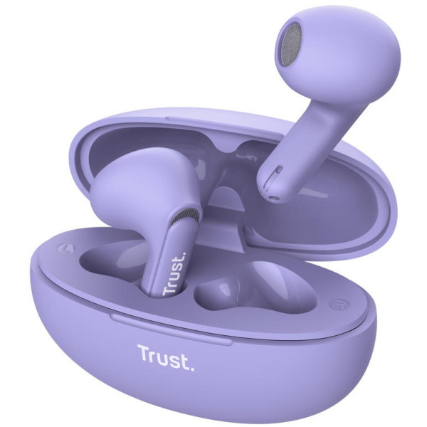 Фото - Наушники вкладыши беспроводные TWS Trust Yavi Earphones BT 5.3 Violet (25299_TRUST)