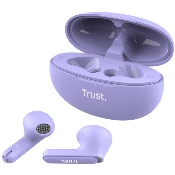 Фото - Наушники вкладыши беспроводные TWS Trust Yavi Earphones BT 5.3 Violet (25299_TRUST)