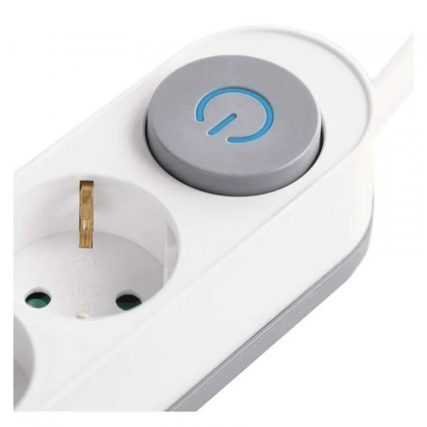 Фото - Удлинитель 220В EMOS P1322PD, 3 розетки, 2 м. 1× USB-A + 1× USB-C