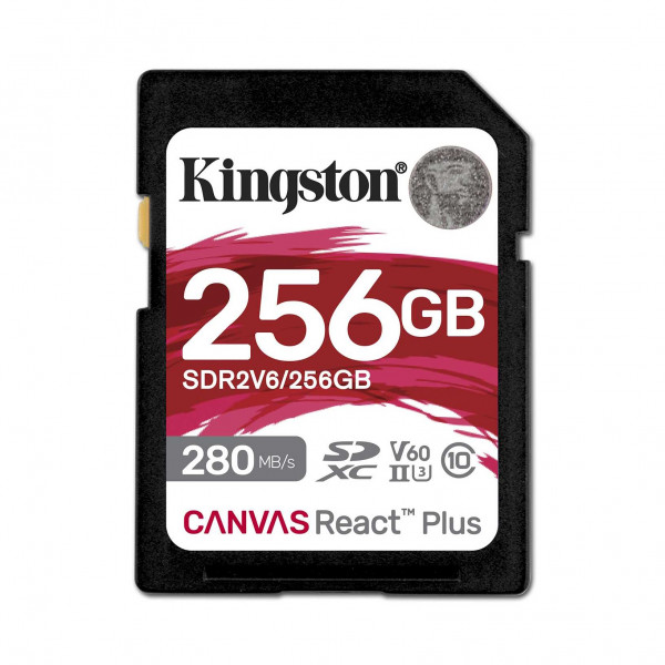 Фото - Карта памяти Kingston SD 256GB C10 UHS-II U3 R280/W150MB/s (SDR2V6/256GB)