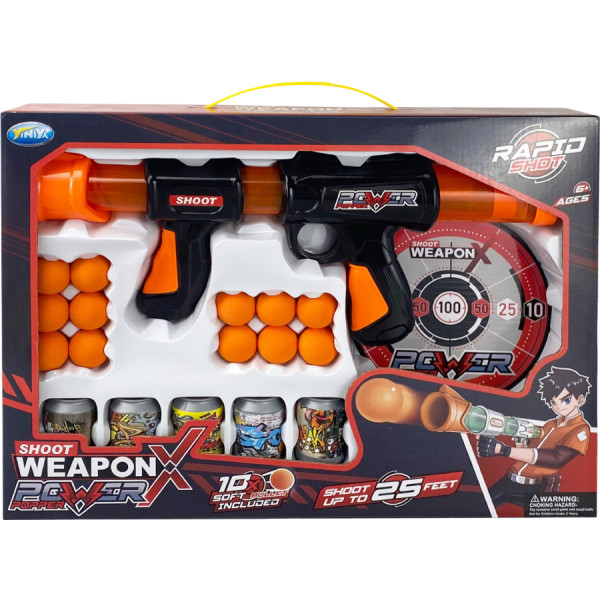 Фото - Бластер однозарядный Le Neng Toys м'якими набоями (668)