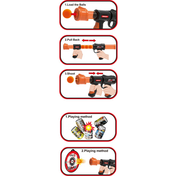 Фото - Бластер однозарядный Le Neng Toys м'якими набоями (668)