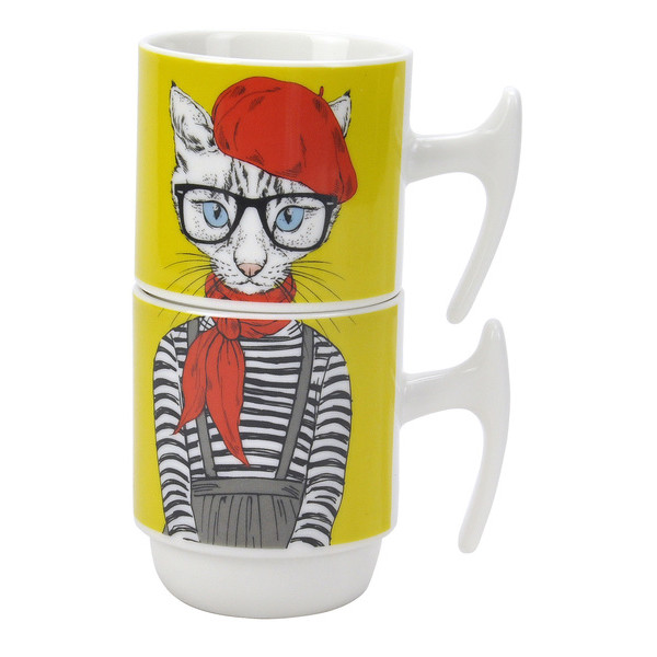Фото - Набор чашек Limited Edition Cat 'N'Hats 4х310 мл (B1427-09461)