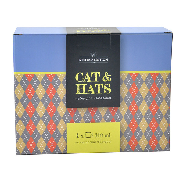 Фото - Набор чашек Limited Edition Cat 'N'Hats 4х310 мл (B1427-09461)