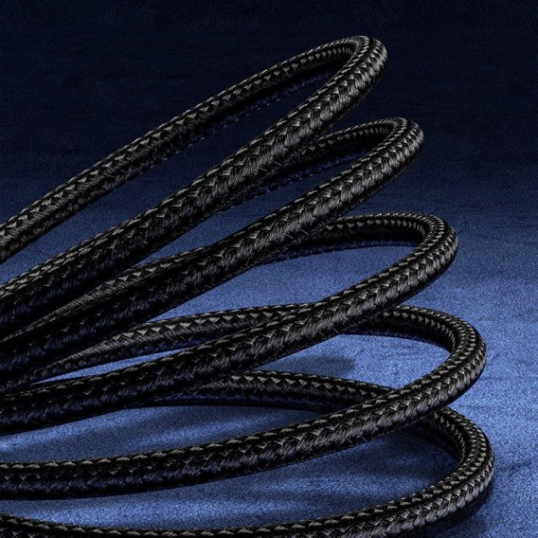 Фото - Кабель синхронизации данных Baseus AM-Type-C M 0.25 m 6.0A 66W Black (CAKF000001)