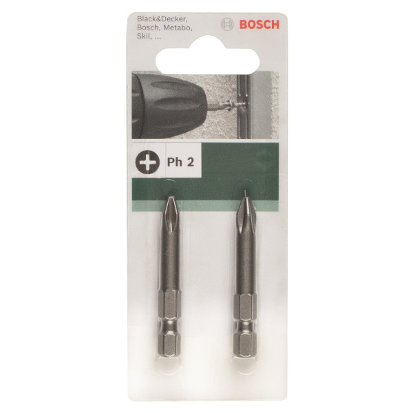 Фото - Набор бит для отвертки Bosch PH2 XH 49 мм 2 шт. (2.609.255.920)
