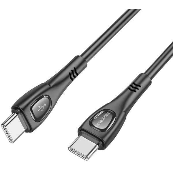 Фото - Кабель синхронизации данных BOROFONE BX98 Type-C to Type-C Superior 60W Black (6941991104497)