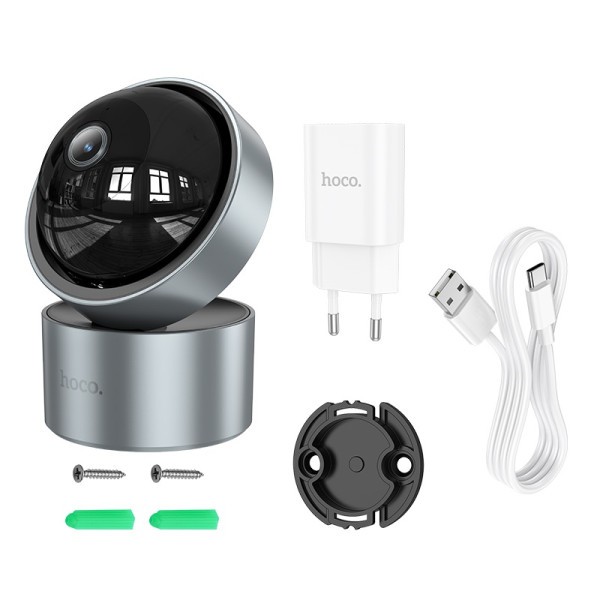 Фото - IP-камера HOCO D5 Indoor PTZ HD camera EU (6942007640121)