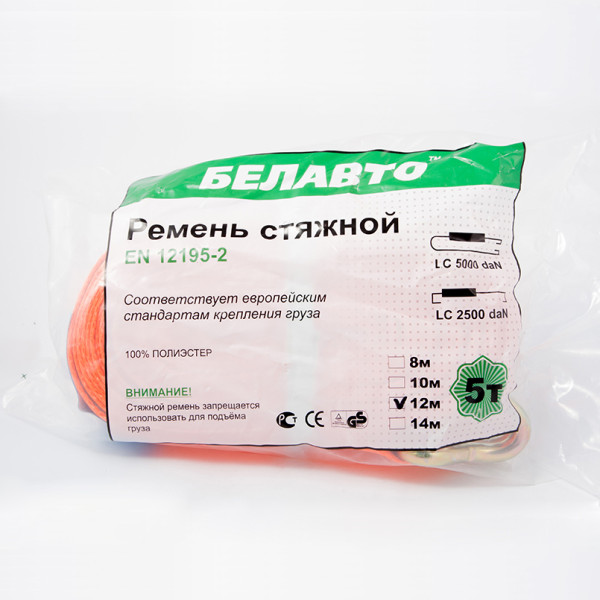 Фото - Стяжной ремень BelAuto 5 т 12 м (BC5-12)
