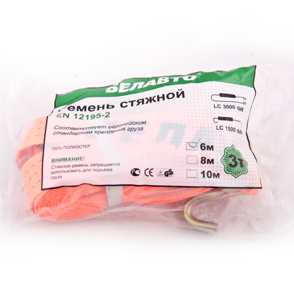 Фото - Стяжной ремень BelAuto 3 т 6 м (BC3-6)