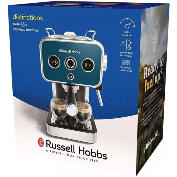 Фото - Кофеварка рожковая Russell Hobbs 26451-56 Distinctions Blue