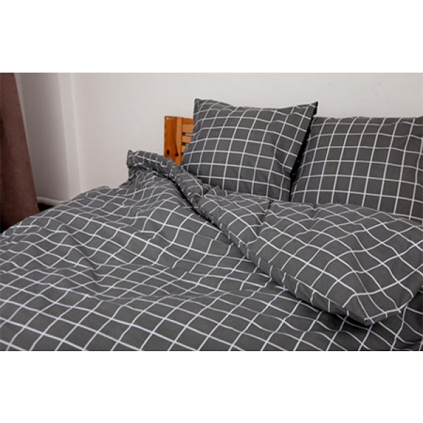 Фото - Комплект постельного белья ТЕП Happy Sleep Duo" євро Grey Check (2-04009_26582)