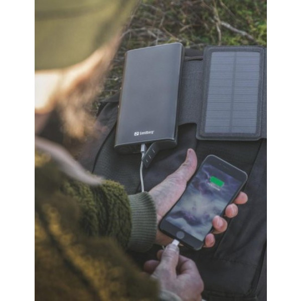 Фото - Микроповреждение - Батарея мобильная Sandberg 4-Panel 8W PD 25000 mAh, 2xUSB Type-C OUT (420-56)
