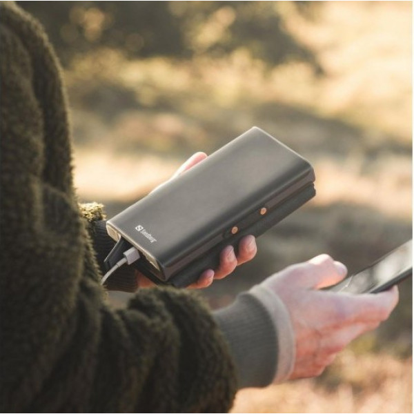 Фото - Микроповреждение - Батарея мобильная Sandberg 4-Panel 8W PD 25000 mAh, 2xUSB Type-C OUT (420-56)