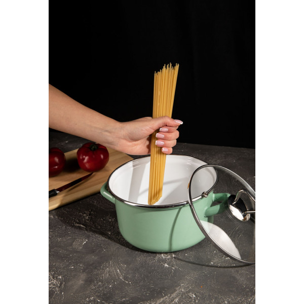 Фото - Кастрюля Biol CE18G 2,2 л зеленая