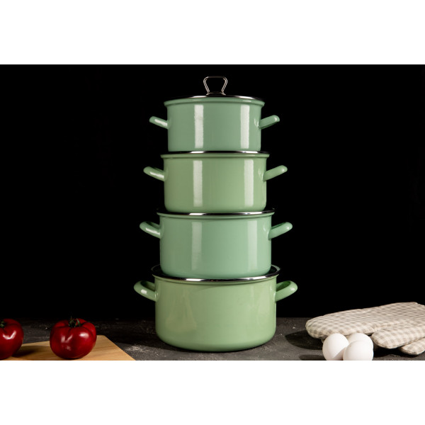 Фото - Кастрюля Biol CE18G 2,2 л зеленая