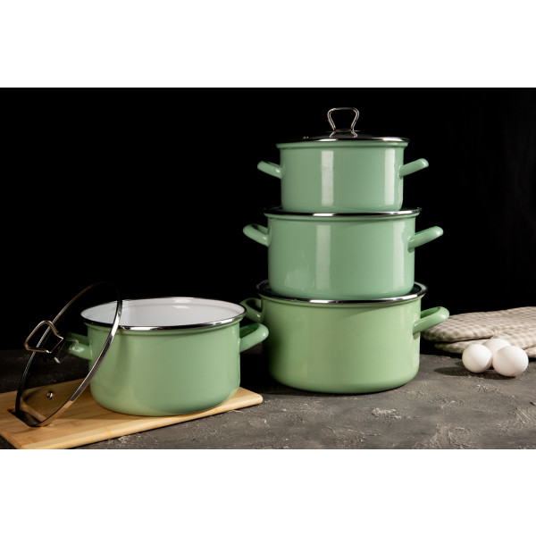 Фото - Кастрюля Biol CE18G 2,2 л зеленая