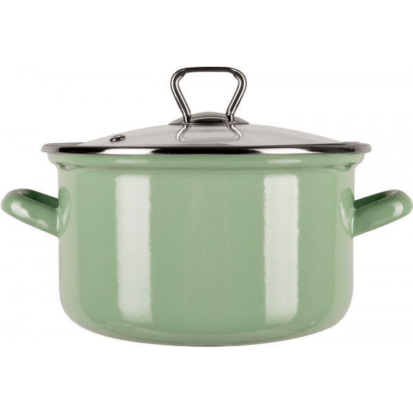 Фото - Кастрюля Biol CE18G 2,2 л зеленая