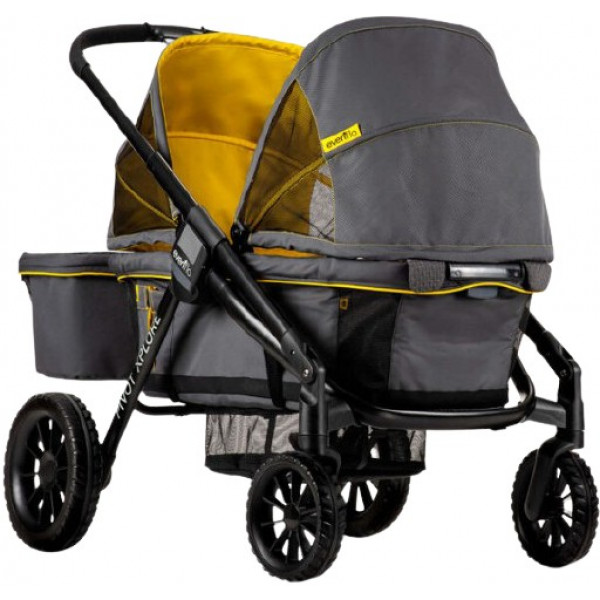 Фото - Коляска для двойни прогулочная Evenflo Pivot Xplore All-Terrain Stroller Wagon Adventurer (032884200115)