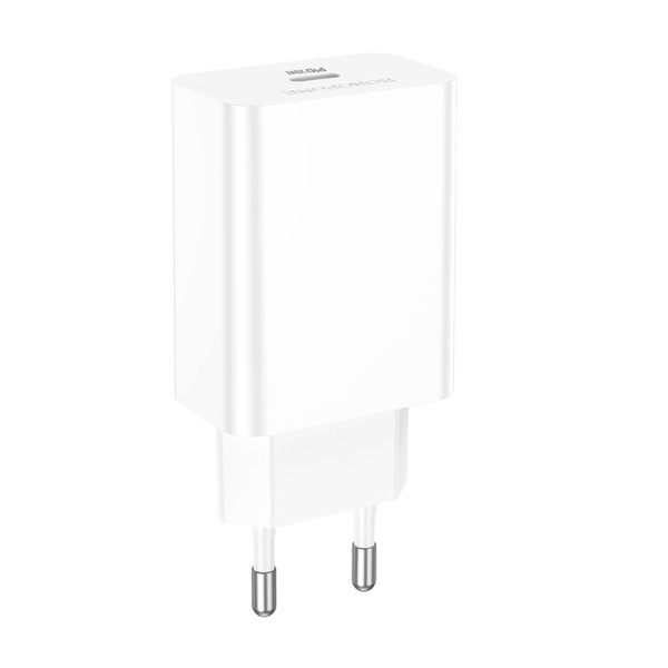 Фото - Сетевое зарядное устройство BOROFONE BA21A Pro Long journey single port PD20W charger White (6941991111402)
