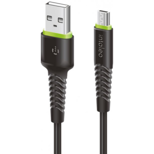 Фото - Кабель синхронизации данных Intaleo CBFLEXM2 Micro USB 2м Black (1283126521430)