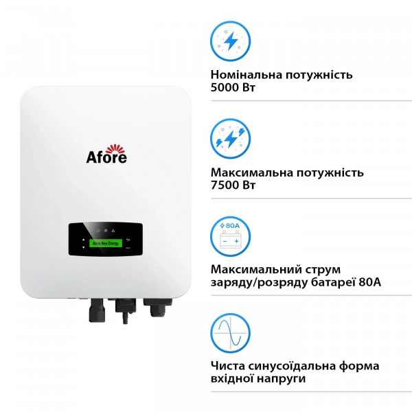 Фото - Инвертор гибридный солнечный Afore AF5K-SLP