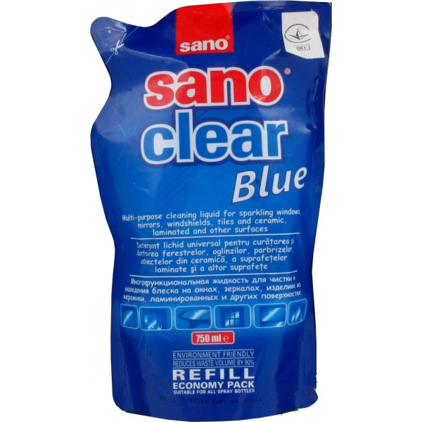Фото - Чистящее средство для стекла Sano Запаска 750 мл (7290012117275) Фото - Чистящее средство для стекла Sano Запаска 750 мл (7290012117275)