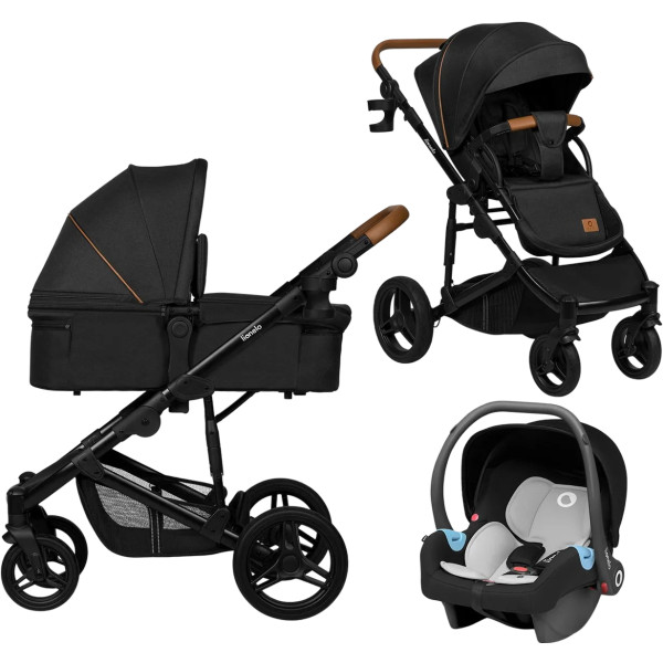Фото - Коляска универсальная 3 в 1 Lionelo Mari Tour Black Onyx