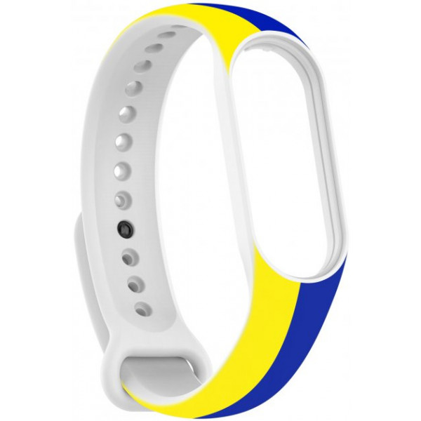 Фото - Ремешок для фитнес-браслета Armorstandart New Style for Xiaomi Mi Band 7/6/5 Blue-Yellow (ARM61907)