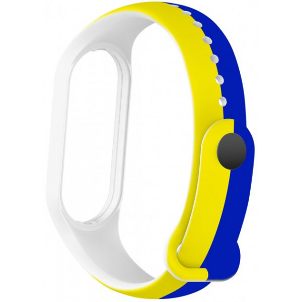 Фото - Ремешок для фитнес-браслета Armorstandart New Style for Xiaomi Mi Band 7/6/5 Blue-Yellow (ARM61907)