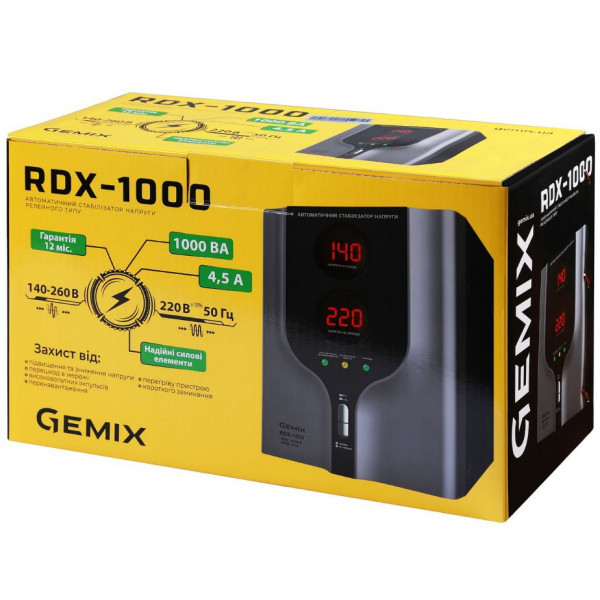 Фото - Стабилизатор напряжения Gemix RDX-1000