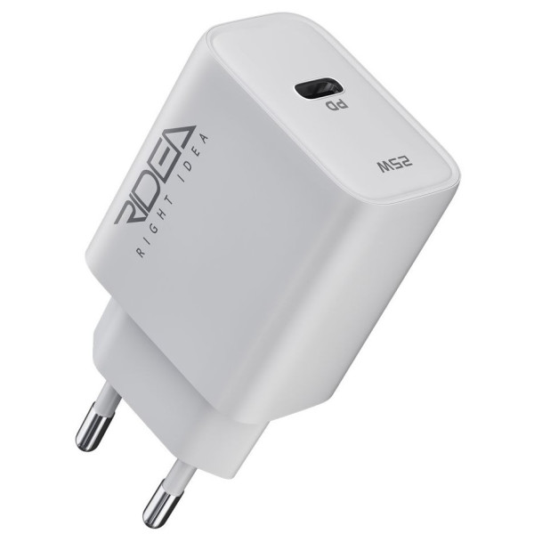 Фото - Сетевое зарядное устройство Ridea Rapid Max 1USB-C QC/PD 25W White (RW-25120)