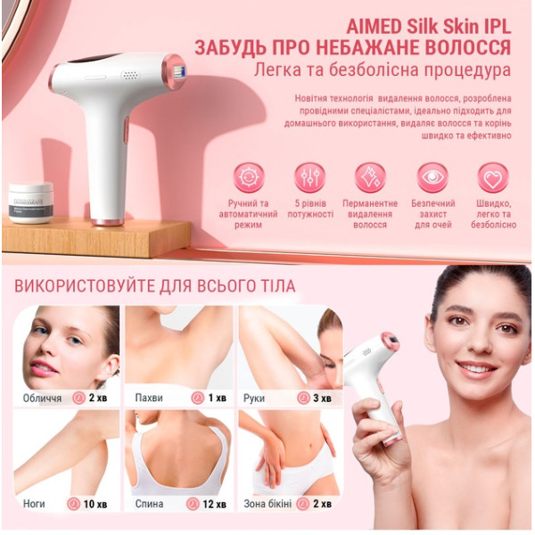 Фото - Фотоэпилятор AIMED Silk Skin IPL Series Grey (AI-SilkGun_gr)